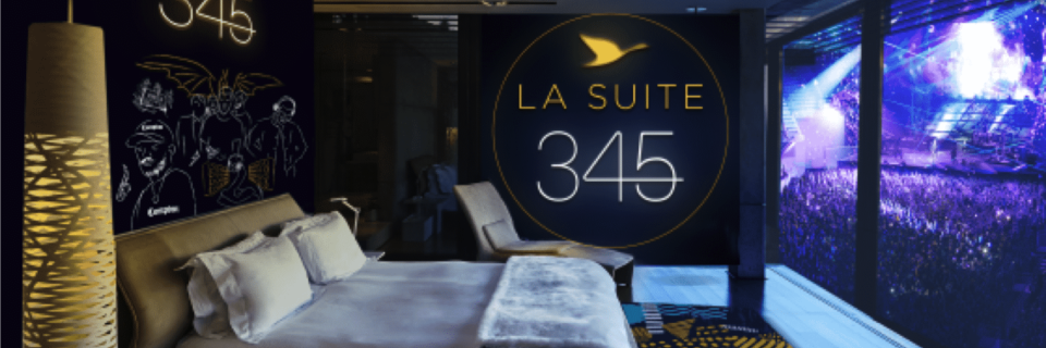 Une suite éphémère installée au coeur de l’AccorHotels Arena
